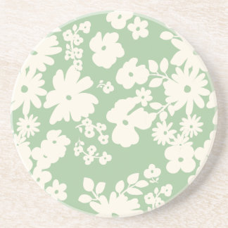 Lovely Daisies Pattern Custom Background Colors  Getränkeuntersetzer