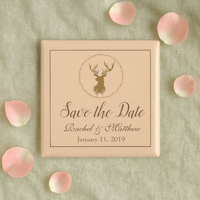 Lovely Deer Save the Date Magnet (Von Creator hochgeladen)