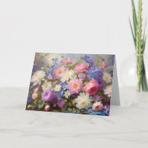 LOVELY FLORAL - BLANK ALL-OCCASION CARD