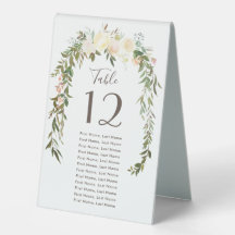 Lovely Florals | Wasserfarbene individuelle Tafelk