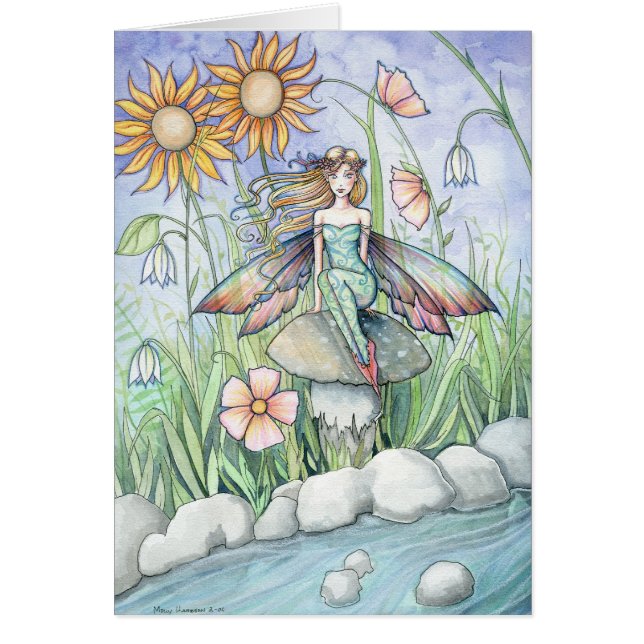 Lovely Flower Art Card par Molly Harrison (Devant)