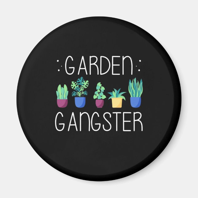 Lovely Garden Lady Magnet (Vorne)