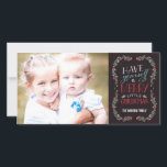 Lovely Garlands Holiday Photo Card - Brown Feiertagskarte<br><div class="desc">Celebrate the season with this modern and stylish holiday photo card from Berry Berry Sweet.</div>