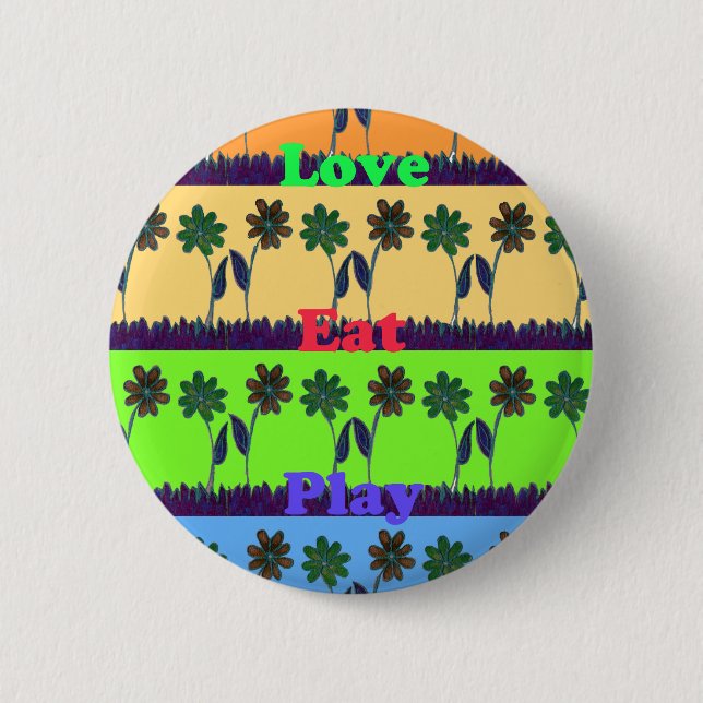 Lovely Girly Hakuna Matata Farben Gifts.png Button (Vorderseite)