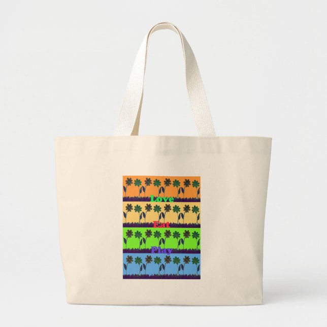 Lovely Girly Hakuna Matata Farben Gifts.png Jumbo Stoffbeutel (Vorne)