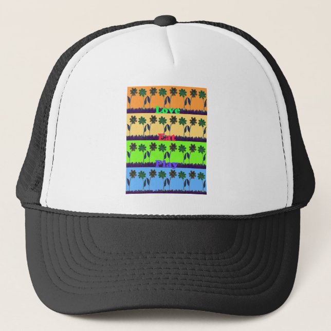 Lovely Girly Hakuna Matata Farben Gifts.png Truckerkappe (Vorderseite)