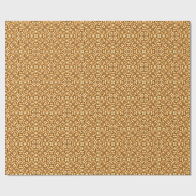 Lovely golden abstract pattern geschenkpapier (Flach)