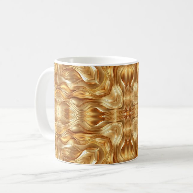 Lovely golden abstract pattern kaffeetasse (Vorderseite Links)