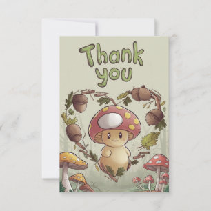 Lovely Gruß Mushroom Danke Karte