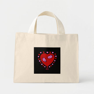 Lovely Heart Kisses Tiny Tasche