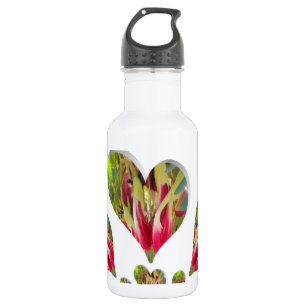 Lovely Hearts Humanitarian Day Die Welt braucht Lo Edelstahlflasche