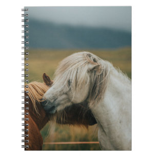 LOVELY HORSE COUPLE NOTIZBLOCK