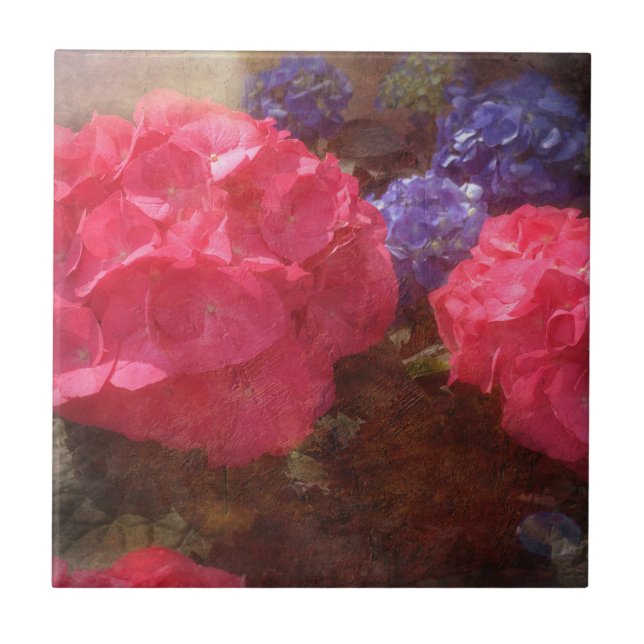 Lovely Hydrangea Fliese (Vorderseite)