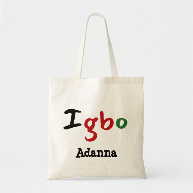 Lovely Igbo Trendy Tragetasche (Vorne)