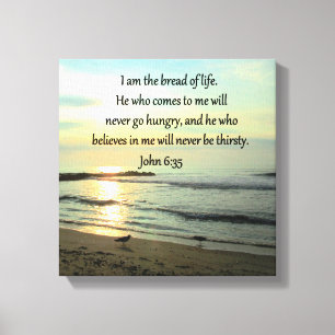 LOVELY JOHN 6:35 SUNRISE FOTO DESIGN LEINWANDDRUCK