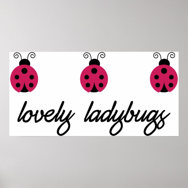 Lovely Ladybugs Poster (Vorne)