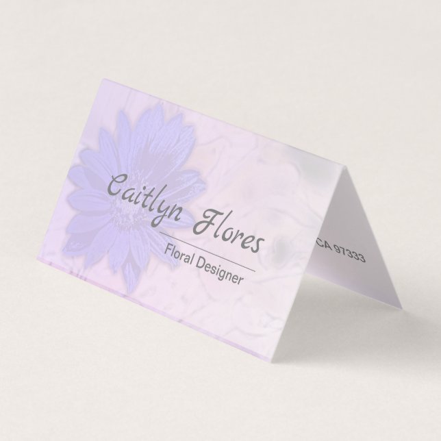Lovely Lavender Floral Visitenkarten (Vorderseite)