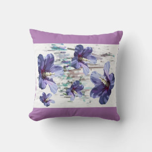Lovely Lavender Hibiskus Blume Kissen