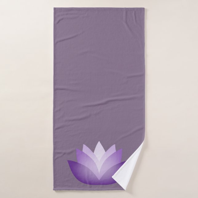 Lovely Lavender Lotus Blume Badehandtuch (Badehandtuch)