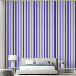 Lovely Lavender Monotone Strip Tapete