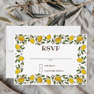 Lovely Lemons CUSTOM BRAUTPARTY RSVP Karte