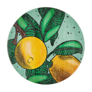 Lovely Lemons Cutting Board Schneidebrett