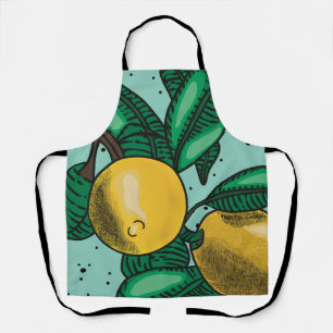Lovely Lemons Oven Mitt and Pot Holders Schürze