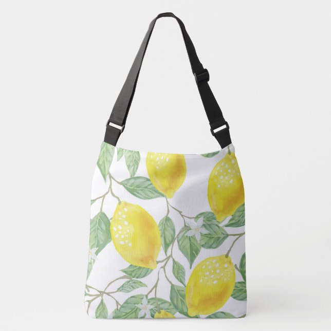 Lovely Lemons Tragetaschen Mit Langen Trägern (Vorderseite)