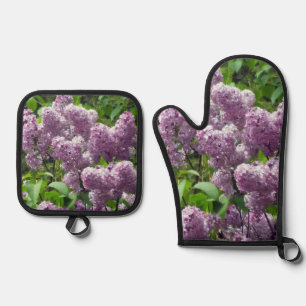 Lovely Lilacs Ofenhandschuh & Topflappen-Set