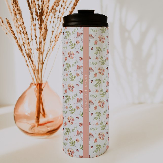 Lovely Little Ladybugs | Monogram Tumbler Thermosbecher (Von Creator hochgeladen)