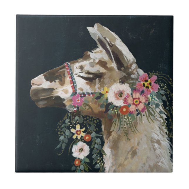 Lovely Llama Fliese (Vorderseite)