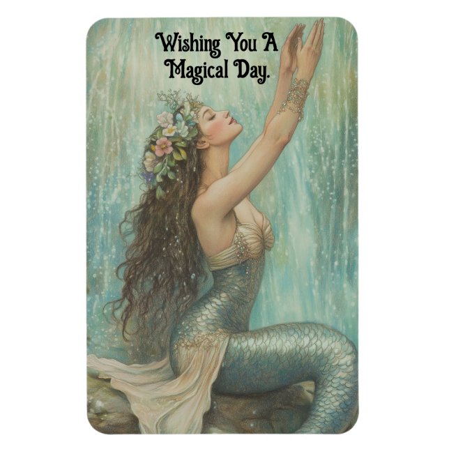 Lovely Mermaid Flexible Foto Magnet (Vertikal)