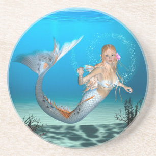 Lovely Mermaid Getränkeuntersetzer