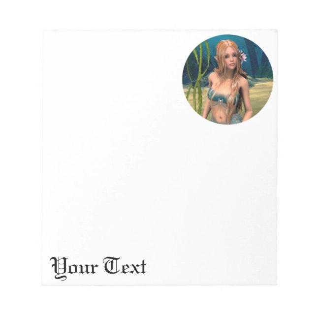 Lovely Mermaid Notizblock (Vorderseite)