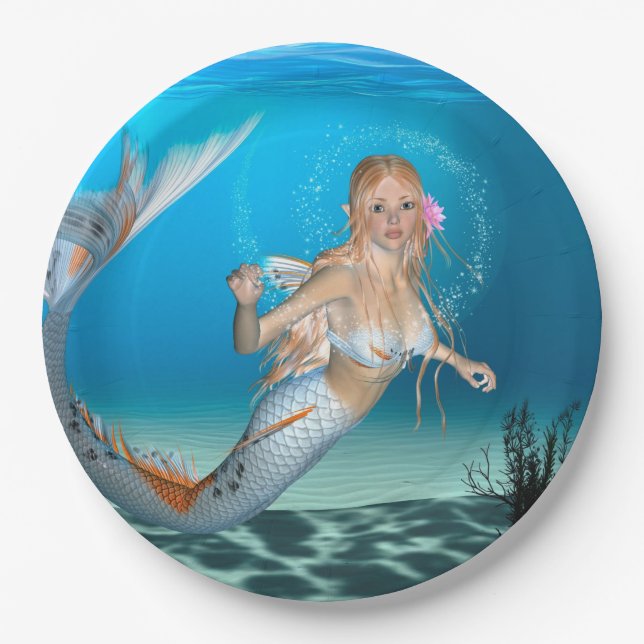 Lovely Mermaid Pappteller (Vorderseite)