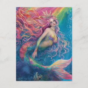 Lovely Mermaid Postcard Postkarte