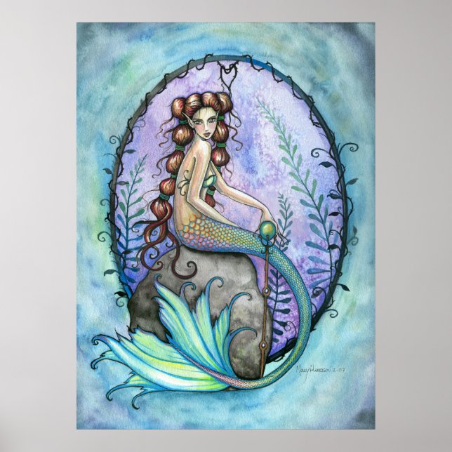 Lovely Mermaid Poster von Molly Harrison (Vorne)