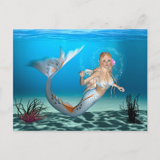 Lovely Mermaid Postkarte (Vorderseite)
