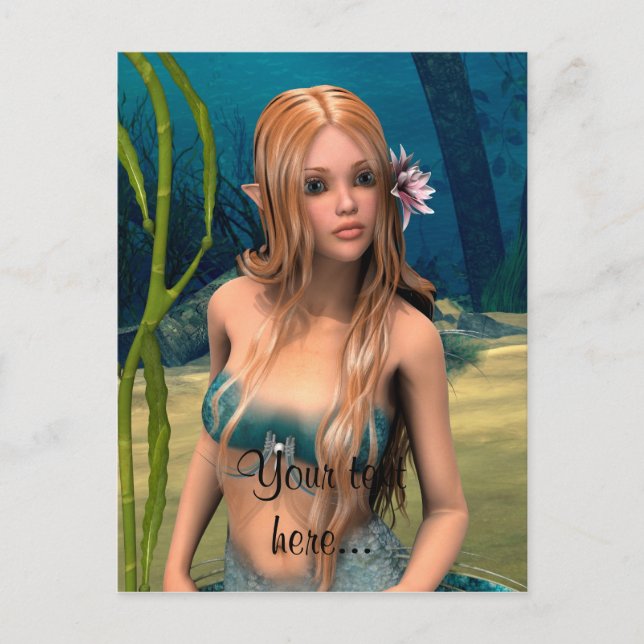 Lovely Mermaid Postkarte (Vorderseite)