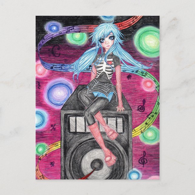 Lovely Miss Kora Postkarte (Vorderseite)