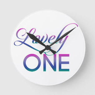 Lovely One Runde Wanduhr