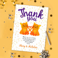 Lovely Orange Twin Kitten Confetti Party Vielen Da