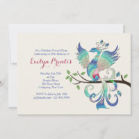Lovely Peacock Einladung