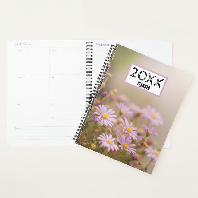 LOVELY! 🌼 Personalisierter Lila Daisy Planner Planer (Anzeige)