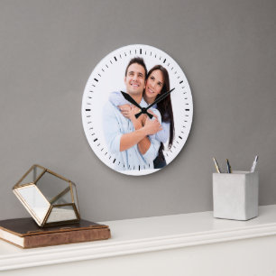 Lovely Photo of Couple in Love Große Wanduhr