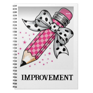 LOVELY PINK PENCIL in Spiral Foto Notebook Notizblock