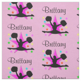 LOVELY PINK PERSONALISIERT CHEERLEADER FABRIC STOFF