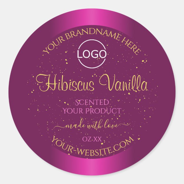 Lovely Pink Product Étiquette Gold Soft Parties sc (Devant)