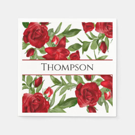 Lovely Red Custom Serviette