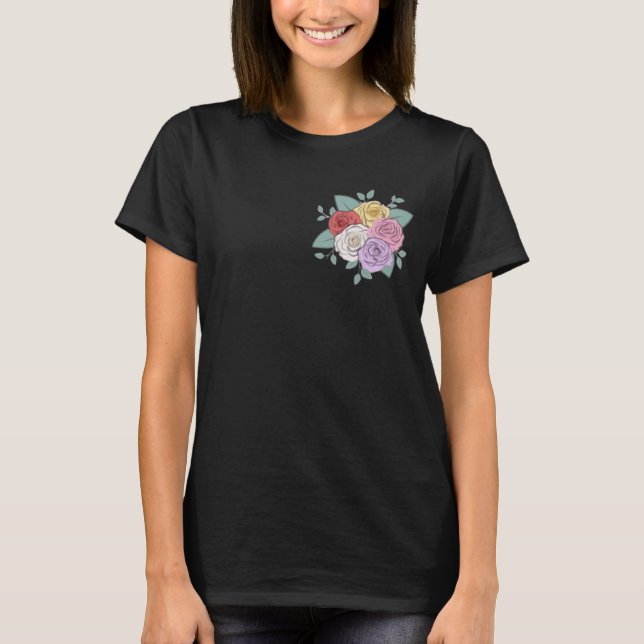 Lovely Rose Girl Vibes T-Shirt design  (Vorderseite)